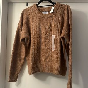 Cable knit sweater